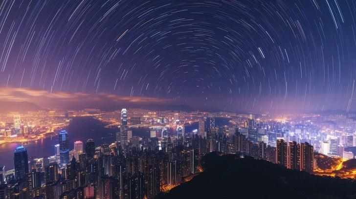 Night time-lapse photography