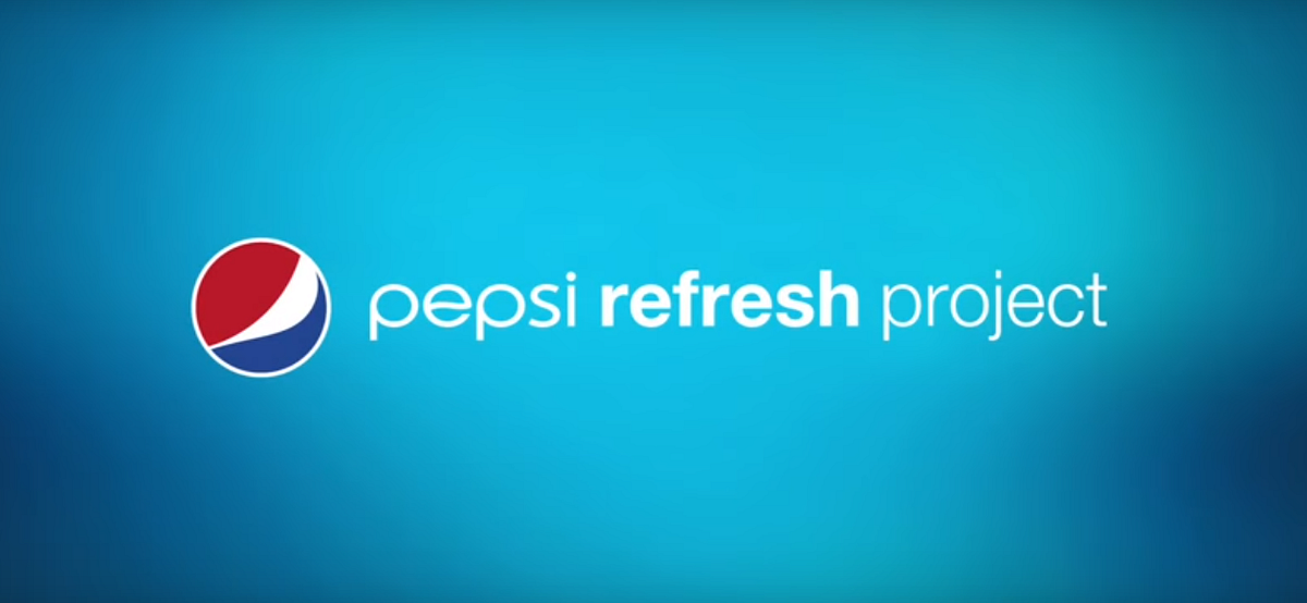 Pepsi's 'Refresh Everything' recent ad campaign spreading positivity