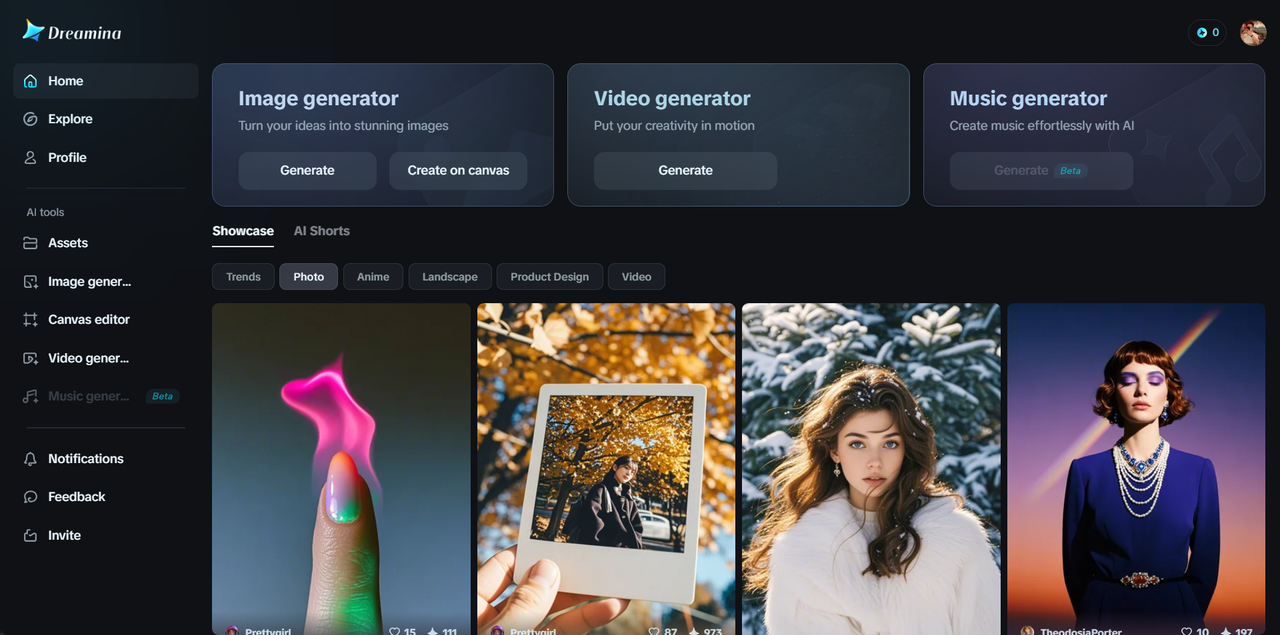 Create family photos with Dreamina’s AI family photo generator