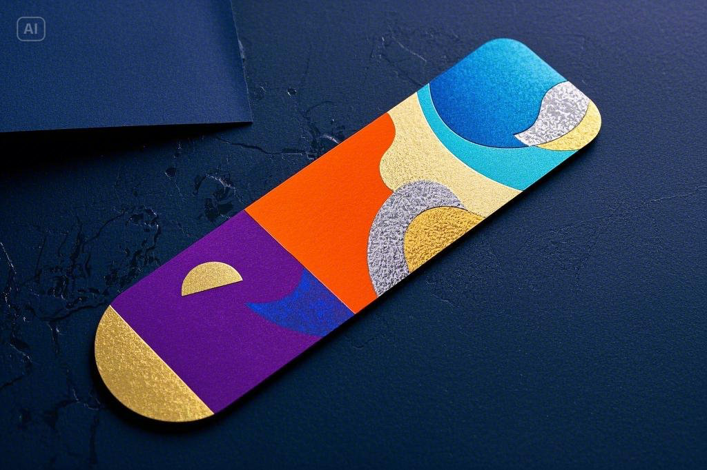 Abstract art bookmark 