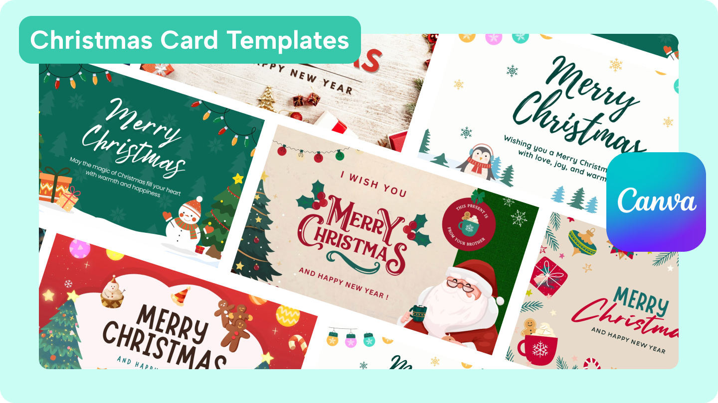 canva christmas cards