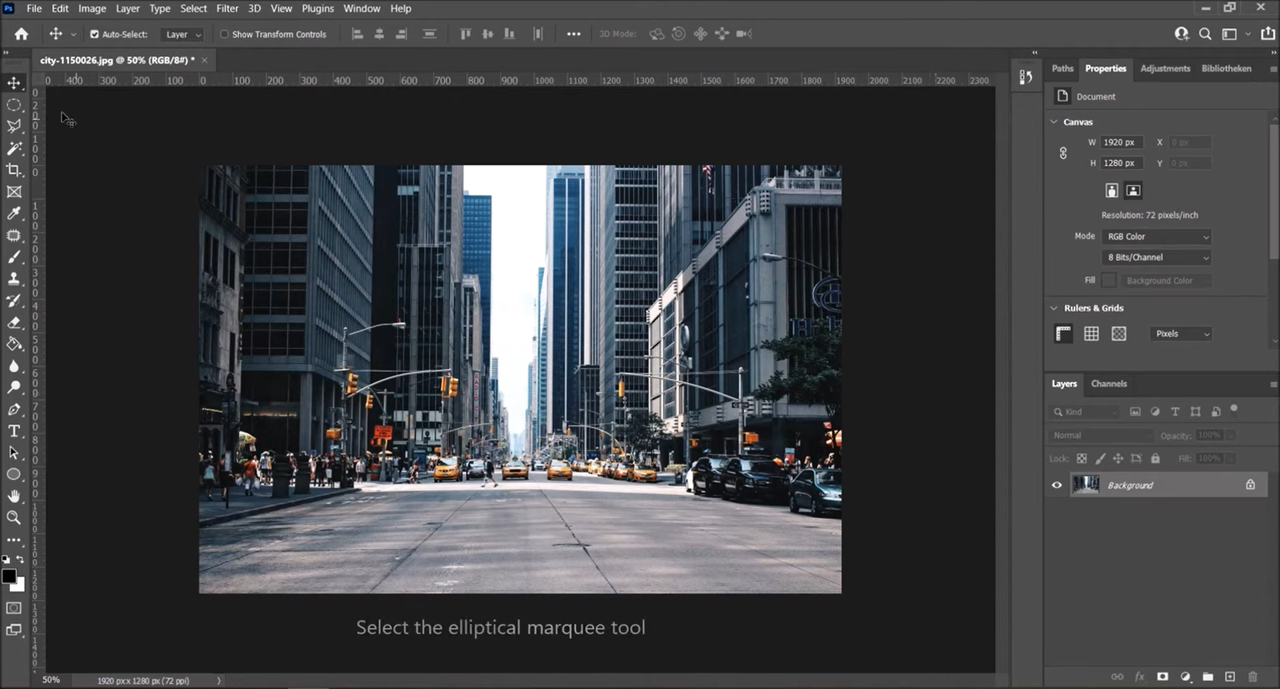 Opening the image with Adobe Photoshop for the fisheye effect