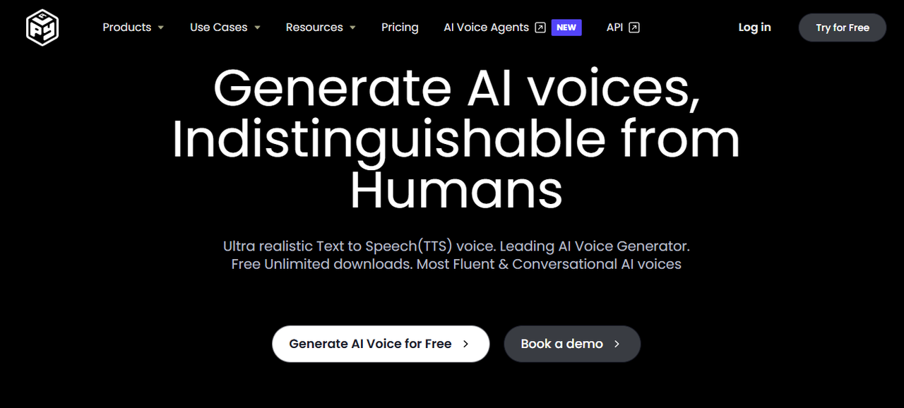 Interface of PlayHT - a popular generator of AI Voice on Reddit 