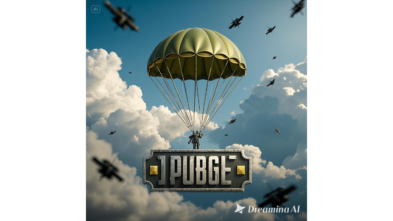 Parachute drop icon PUBG logo