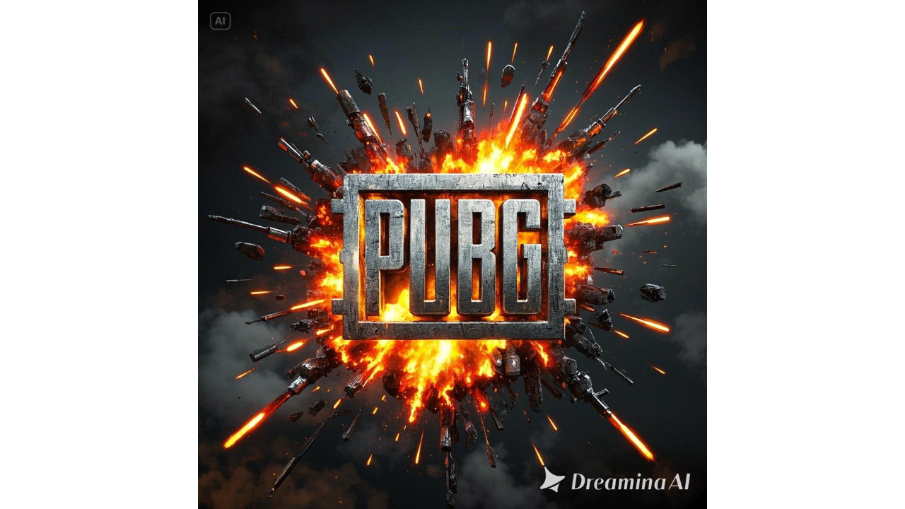 Explosive graphics PUBG logo