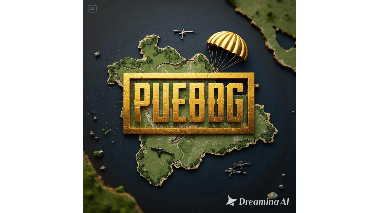 Map outline PUBG logo