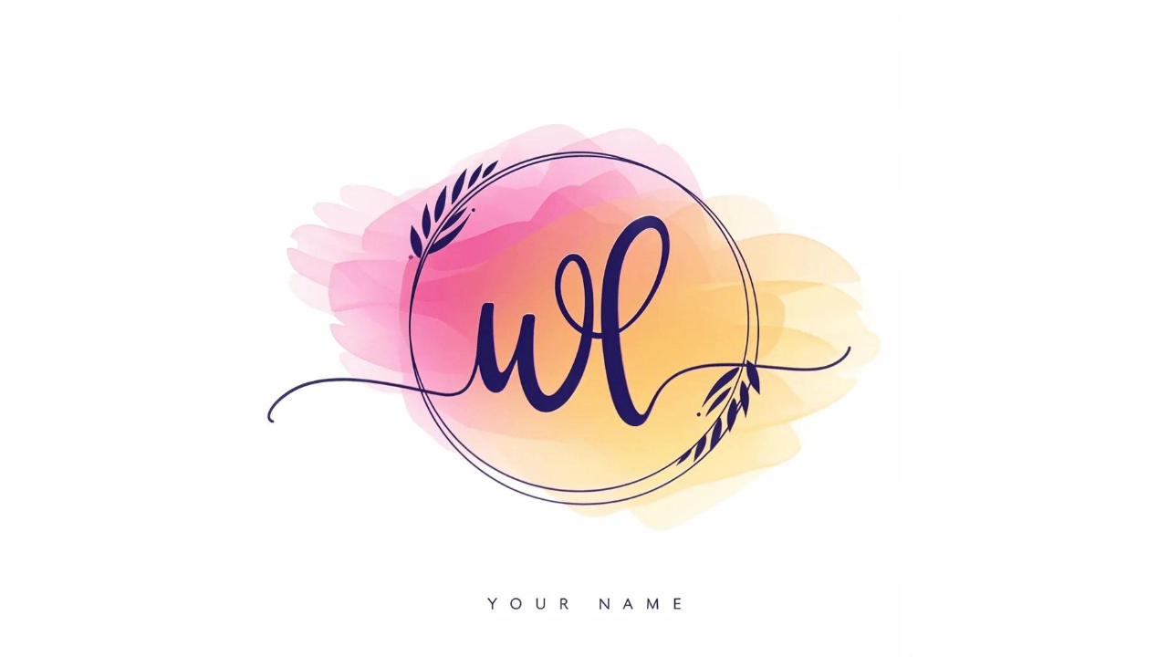 Handwritten lettering logo design