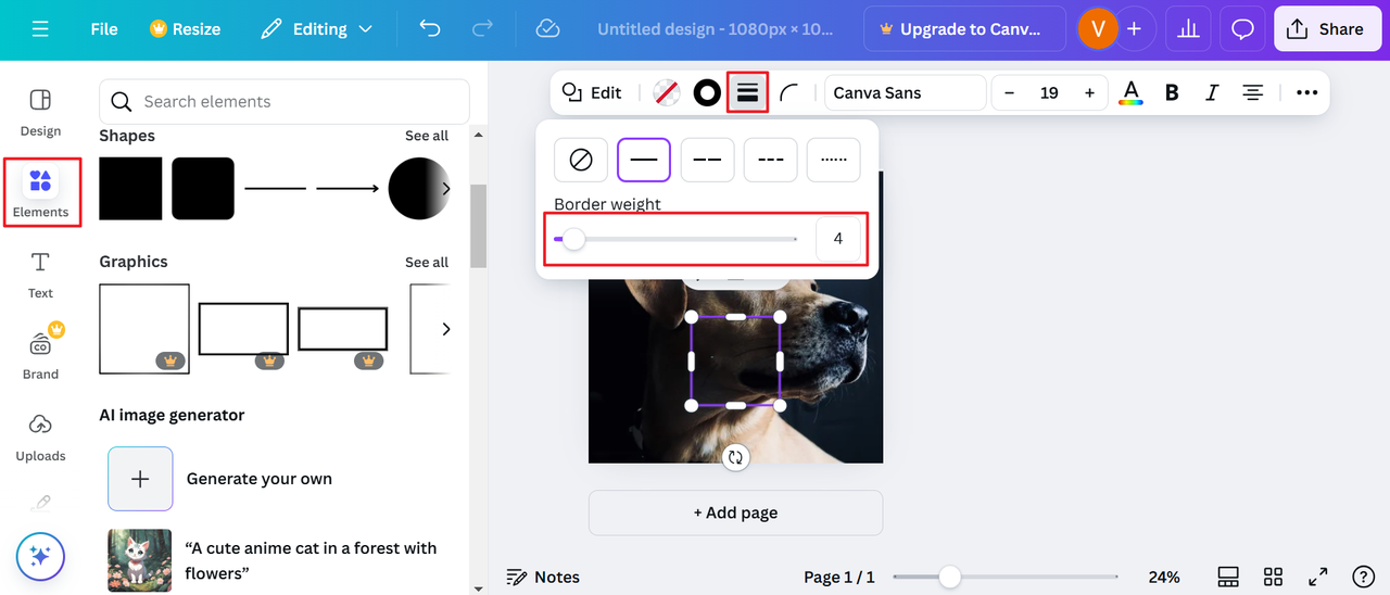 How to fit full photo in Instagram: Add a border