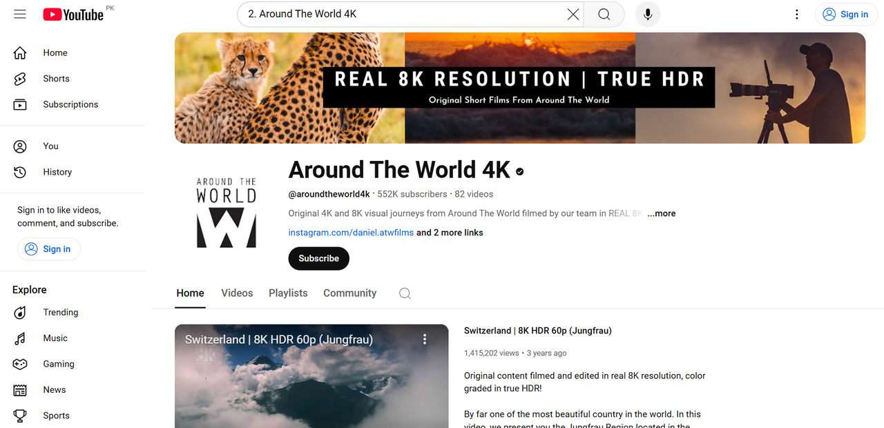 Around The World 4K delivers immersive 4K and 8K video