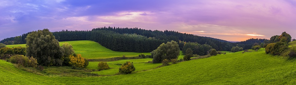 Panorama image of landscape