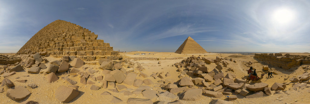 Panorama image of historical site