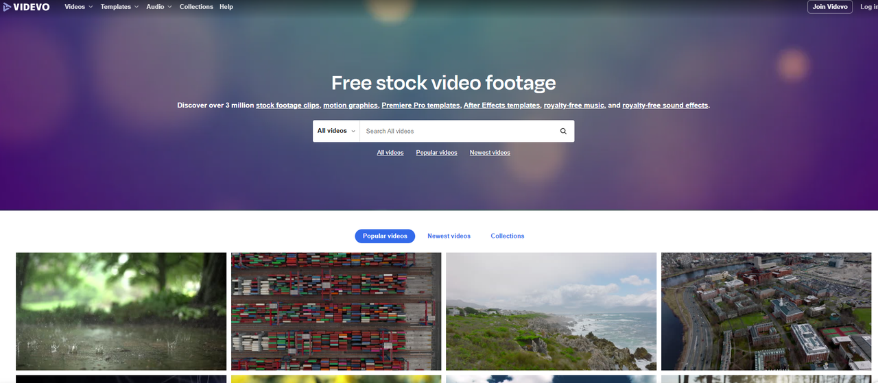 Videvo is a platform offering a wide range of background video 4k 