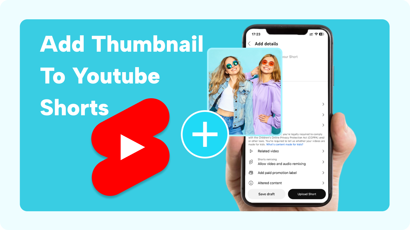 How to add thumbnails to youtube Shorts