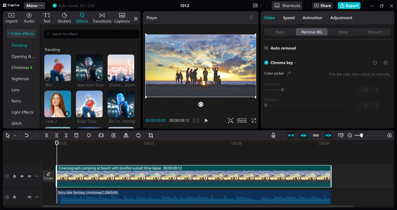 Interface of the CapCut desktop video editor - an easy way to enhance YouTube videos