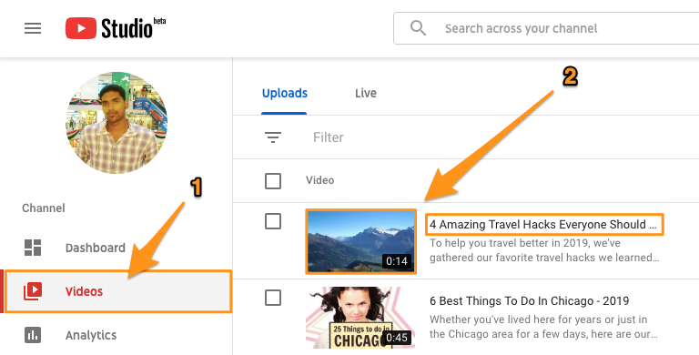 Changing the thumbnails for YouTube A/B testing