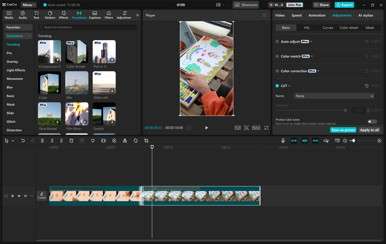 Interface of the CapCut desktop video editor - an ideal way to make stunning TikTok videos