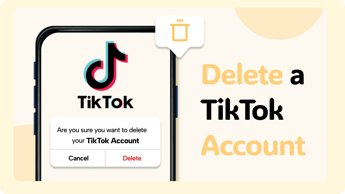 how to delete tiktok account