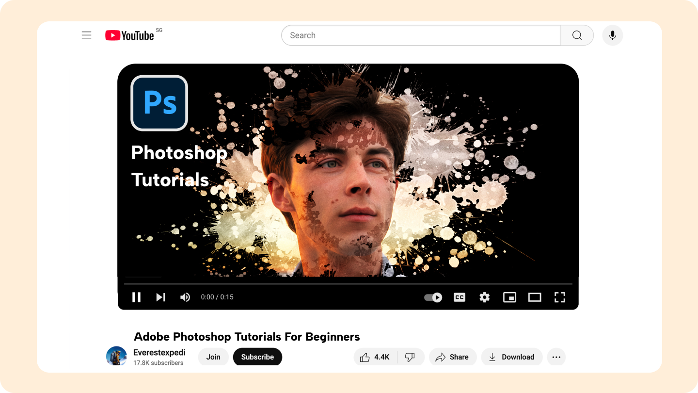 photoshop tutorials youtube