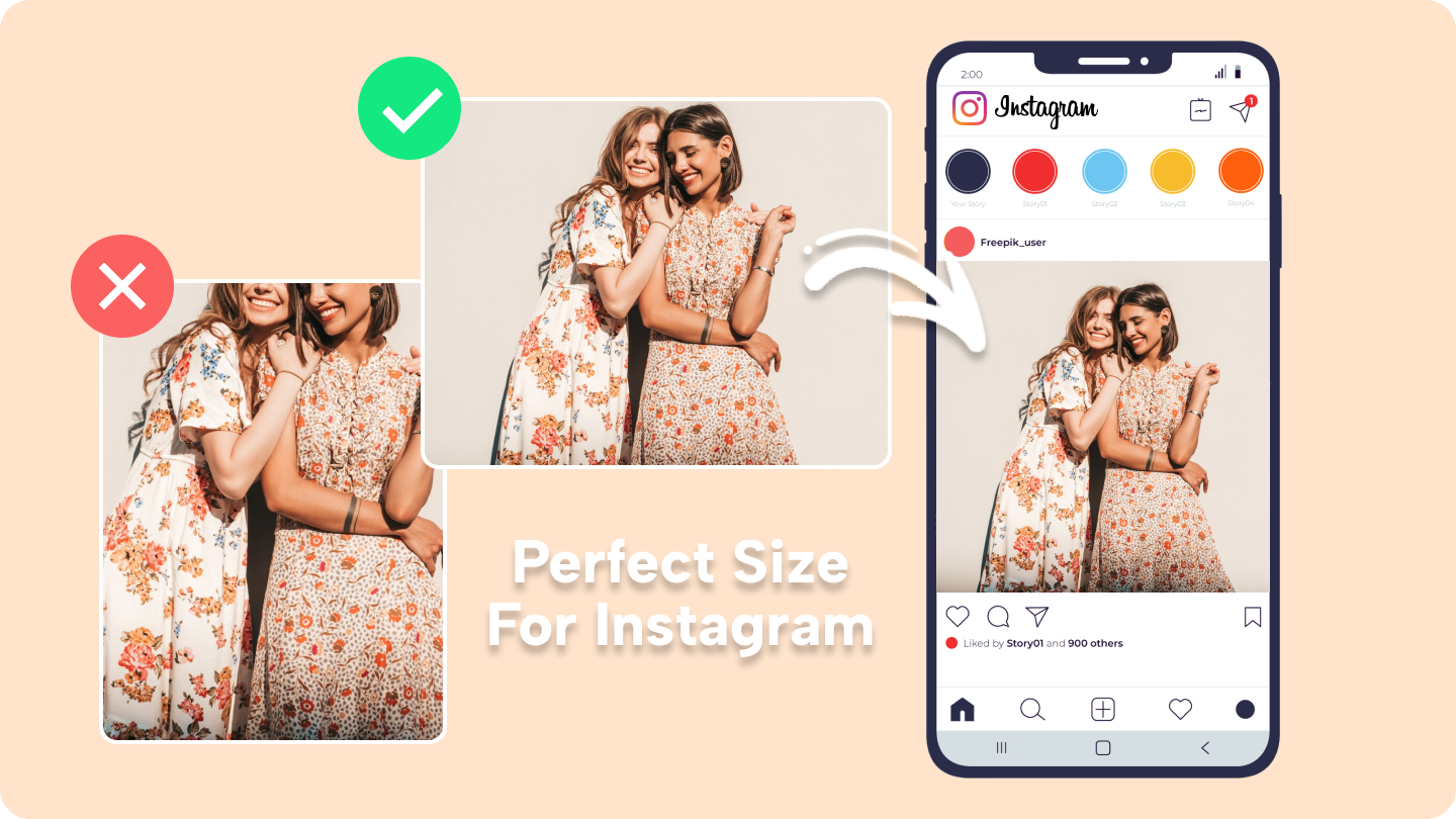 how to make Instagram photos fit