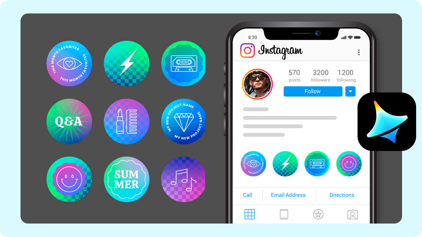 edit cover for Instagram Highlights