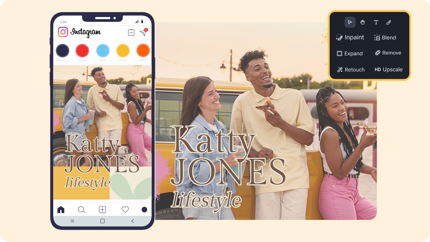 Instagram Story editor