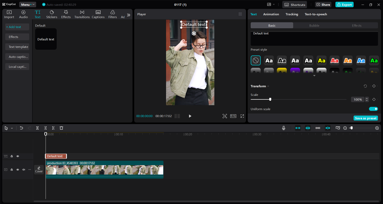 Interface of the CapCut desktop video editor - the perfect way to make videos for the Rednote app