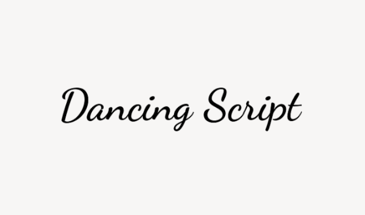 Dancing script cute text for your Instagram bio