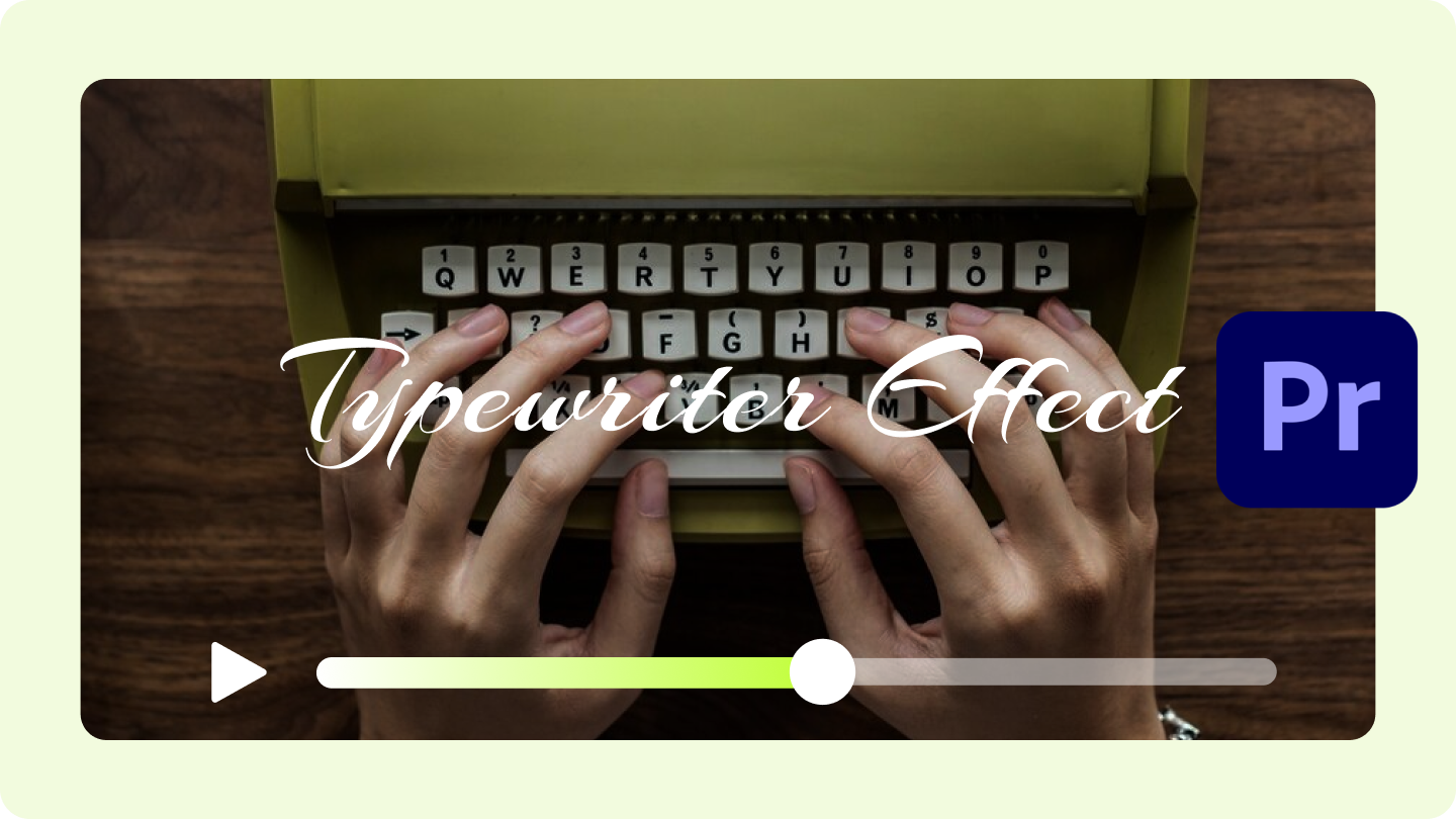 premiere pro typewriter effect