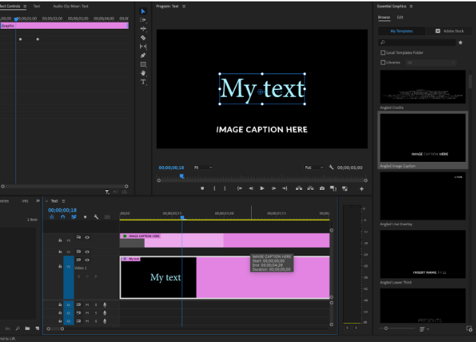 Creating multiple text layers in Premiere Pro