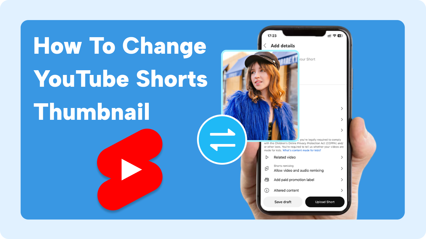 how to change thumbnail of youtube short