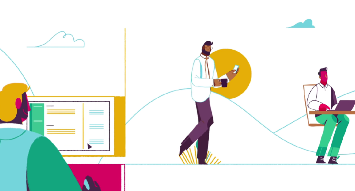 Slack's 2D explainer video