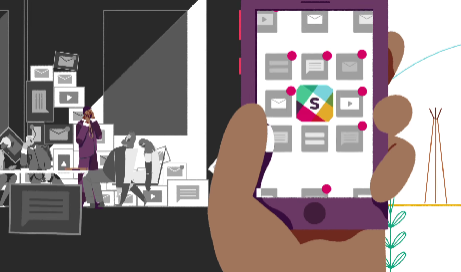 Slack's 2D explainer video