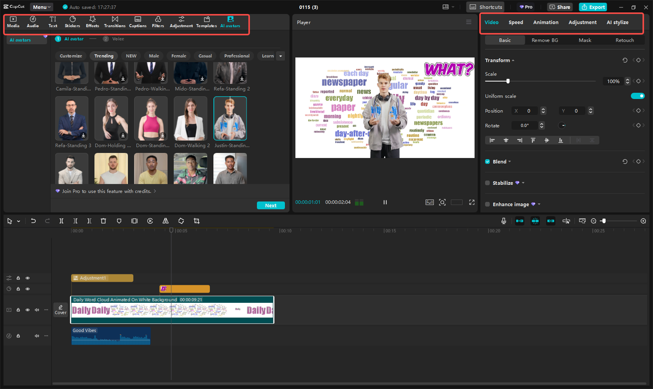 Edit the explainer video