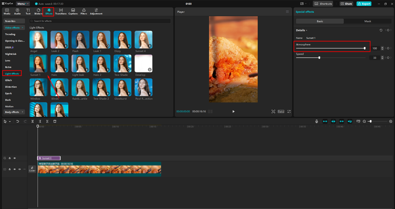 Interface of the CapCut desktop video editor - the best tool to make trending YouTube Shorts