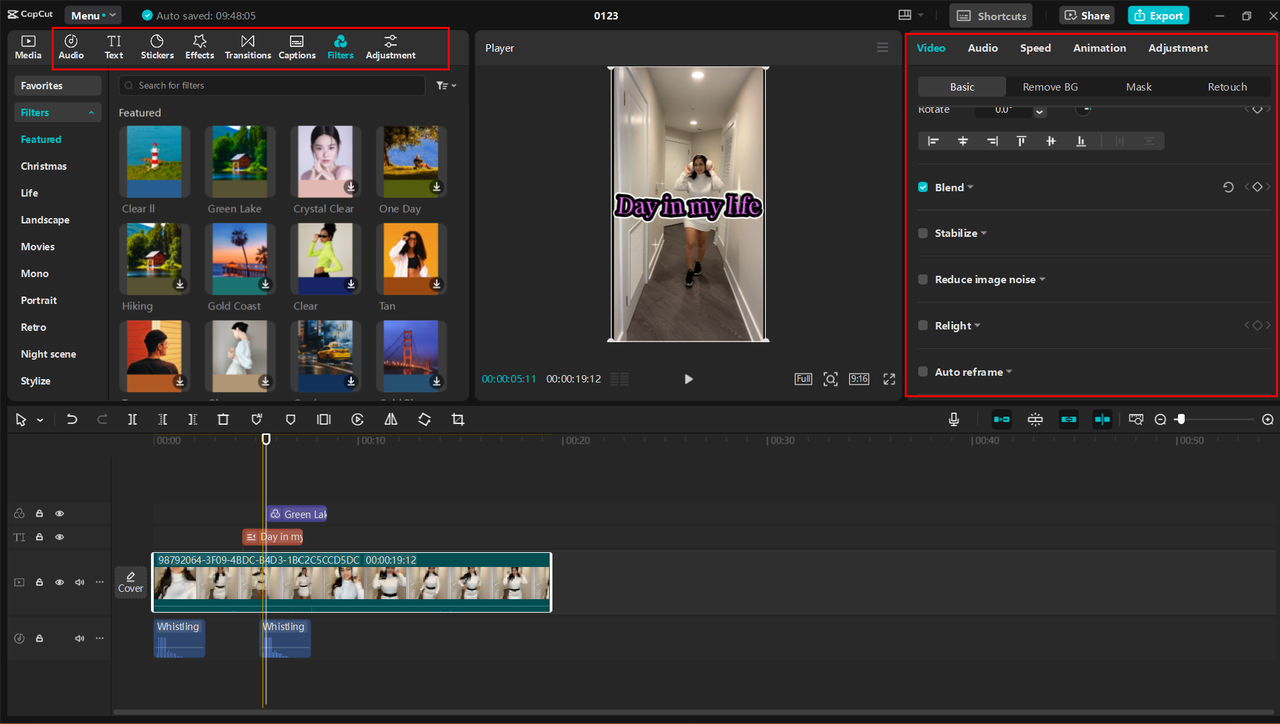 Editing YouTube shorts with AI features of CapCut desktop video editor