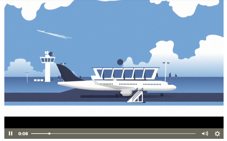 ERW corporate animated explainer video with flat design and transitions