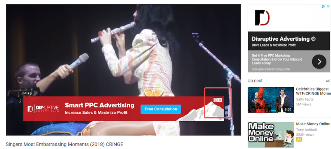 Overlay ads