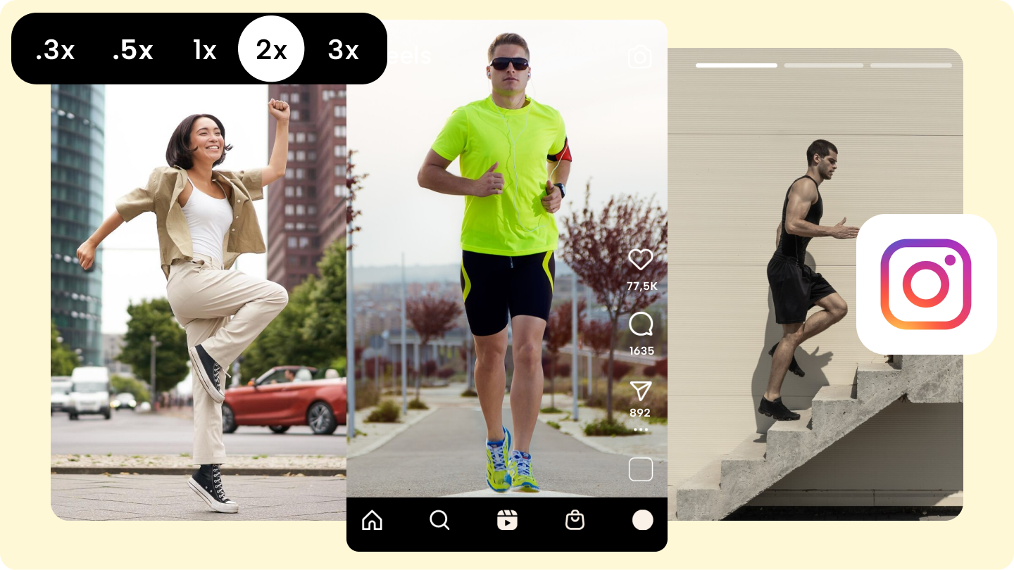 Cómo acelerar los videos en Instagram 