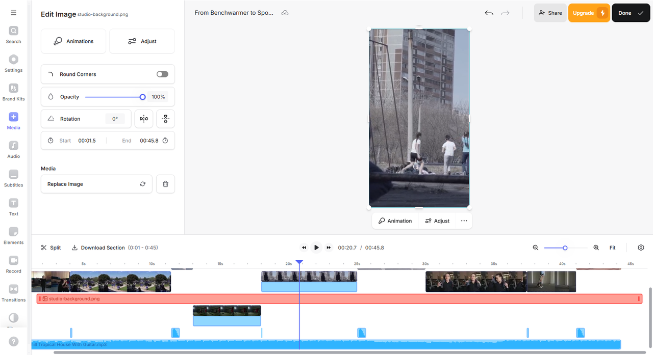 Generate and customize the video