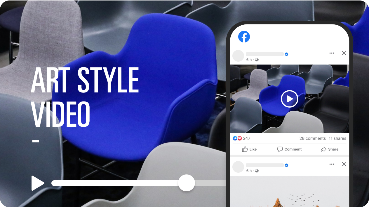 Create all styles of Facebook videos by templates that are amazing