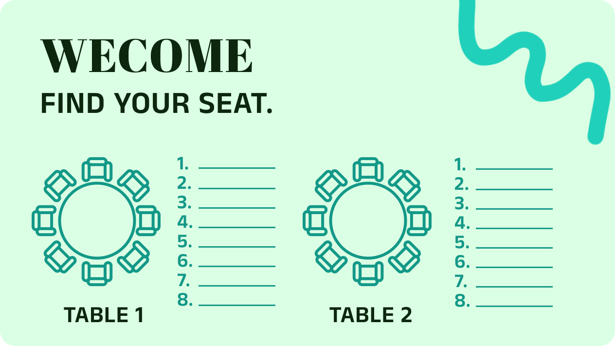 Table seating chart maker