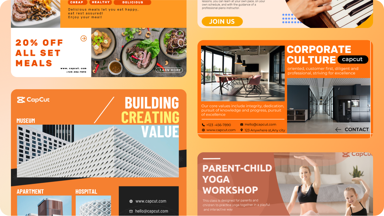 Custom-fit business flyer templates