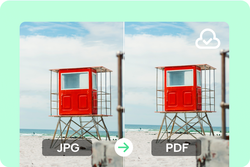 Convert JPEG to PDF for storage saver