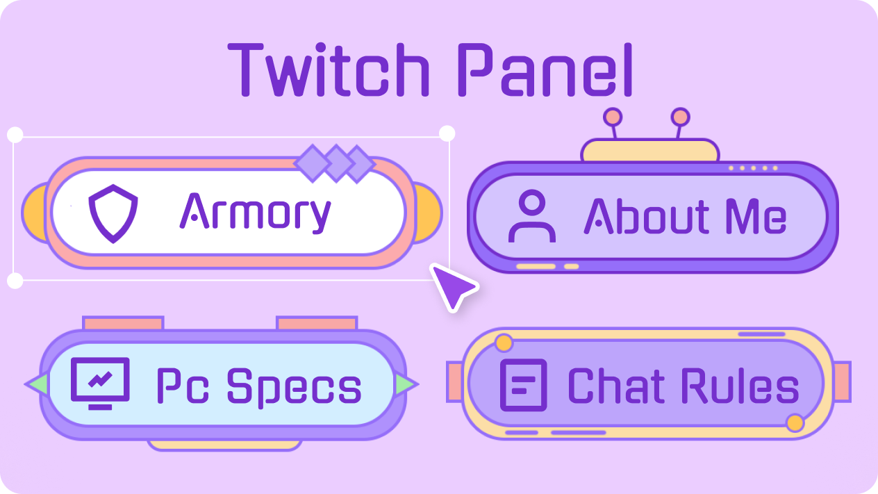 Intuitive design tools simplify the Twitch panel creation process
