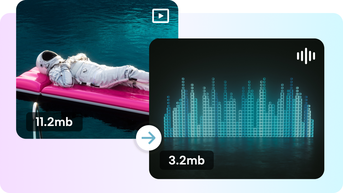 Space your disk storage by converting video to MP3