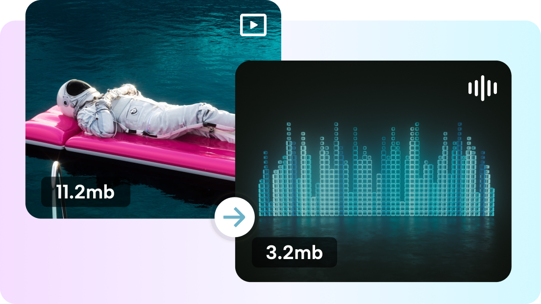 Ahorra espacio de almacenamiento al convertir video en audio