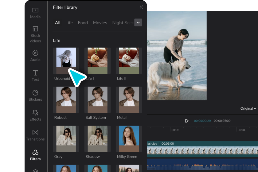 Enhance and customize the vlog video with features
