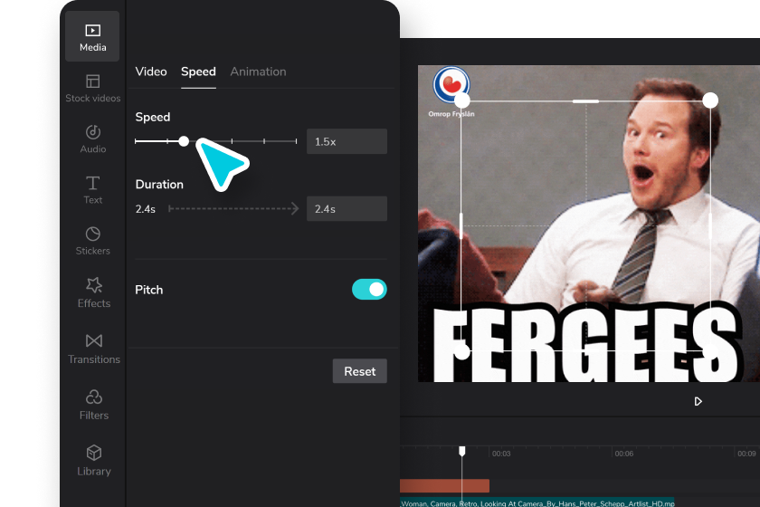 Crop your GIF and adjust tyhe speed or other parameters as you see fit