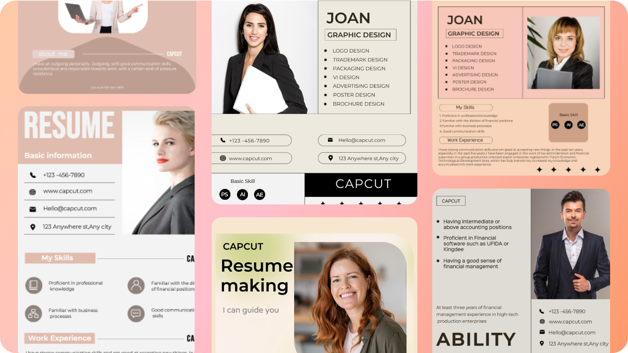 Create a chronological resume online