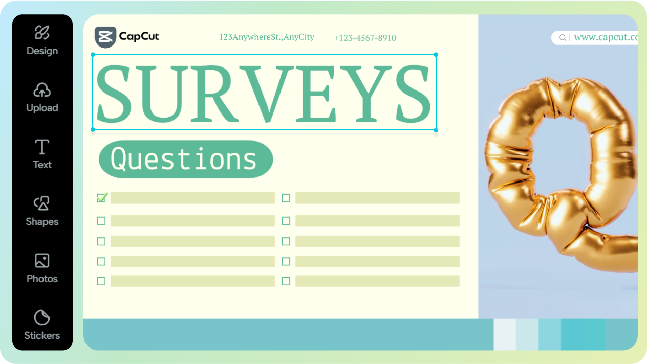 Customize graphical elements in your survey